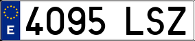 Trailer License Plate